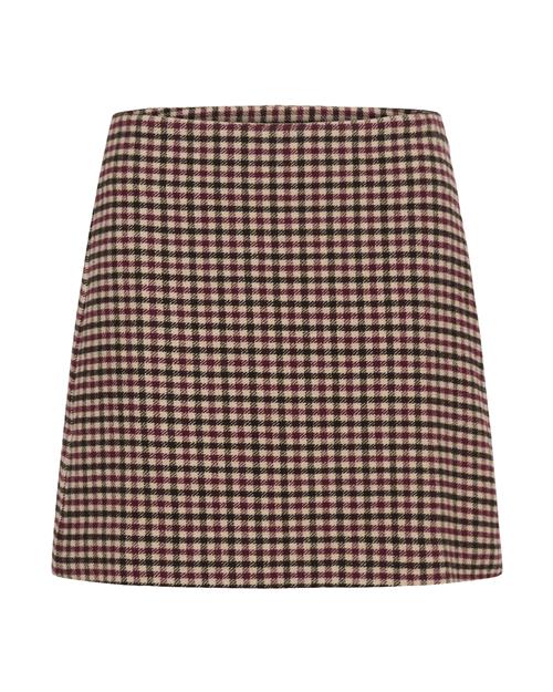 Part Two Nederdel 'Julissa'  creme / bordeaux / sort