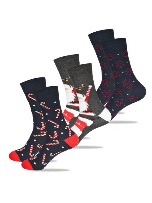 Lee Cooper Sokker '3 Paar Weihnachtssocken von Lee Cooper als Geschenk für Nikolaus, Weihnachten'  blandingsfarvet