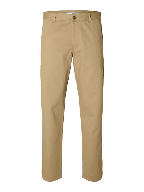 SELECTED Lærredsbukser 'Slh196 Harry'  cappuccino