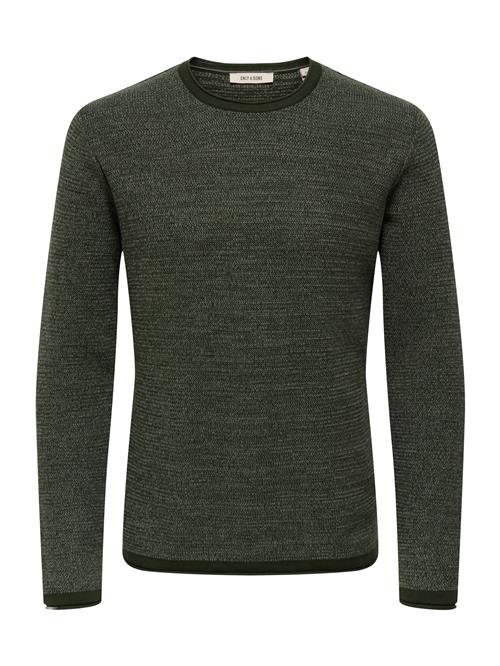 Only & Sons Pullover 'ONSERIC'  grøn-meleret