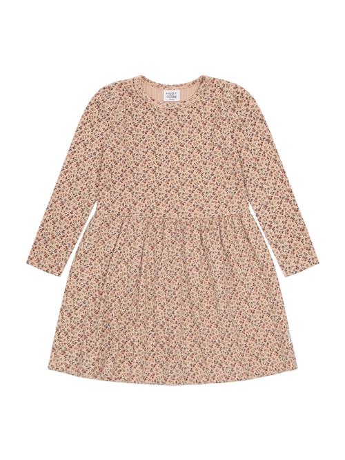 Hust & Claire Kjole 'Donna'  oliven / aubergine / magenta / pudder