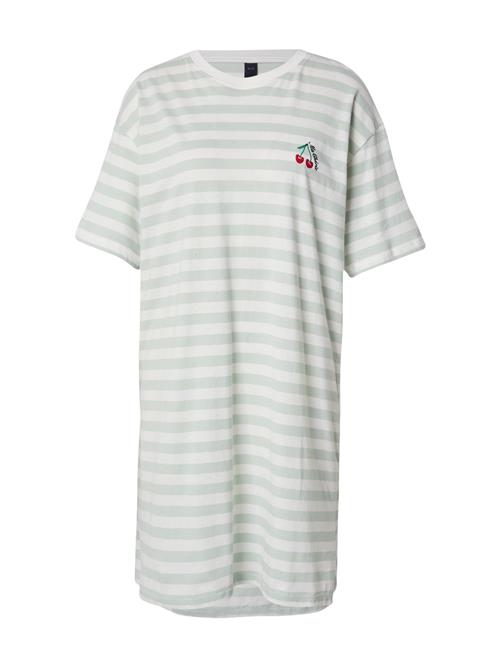 Hunkemöller Natskjorte  grøn / pastelgrøn / carminrød / hvid