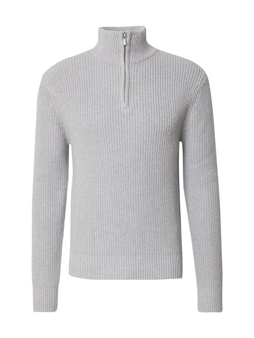 DAN FOX APPAREL Pullover 'Leart'  grå-meleret