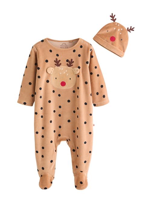 Next Nattøj  brokade / mørkebrun / grenadine / sort