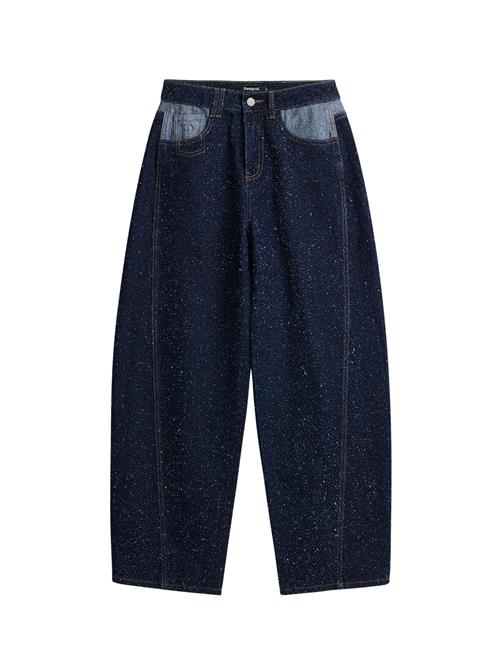 Desigual Jeans  mørkeblå / gylden gul / hvid