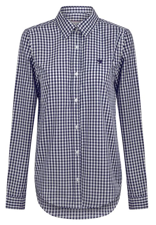 Felix Hardy Bluse  navy / hvid