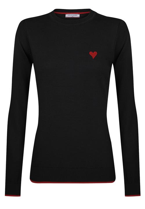 Felix Hardy Pullover  knaldrød / sort