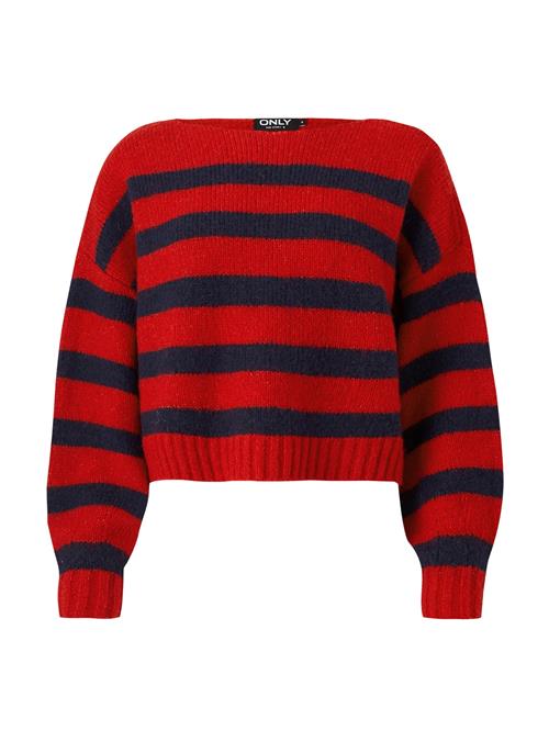 ONLY Pullover 'LAYA'  marin / mørkerød