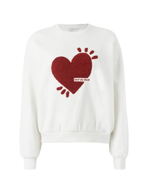 ONLY Sweatshirt 'ONLTAMMIE'  rød / hvid