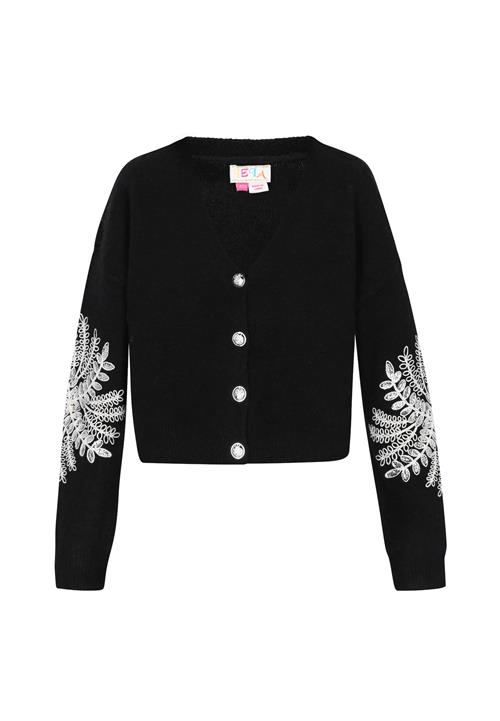 IZIA Cardigan  sort / hvid