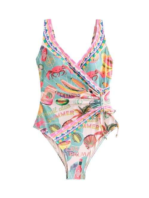 Next Badedragt  creme / mint / lys pink / melon