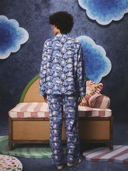 Cath Kidston Pyjamas 'Moomins'  blå / natblå / hvid