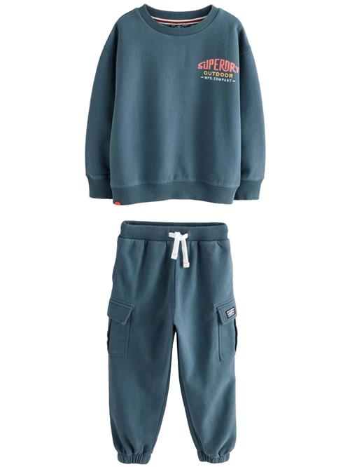 Superdry & Co Joggingdragt  dueblå / orange / laks