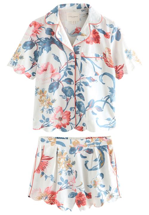 LAURA ASHLEY Shorty  røgblå / lyserød / hvid