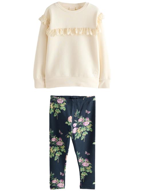 LAURA ASHLEY Sæt  creme / navy / grøn / blomme