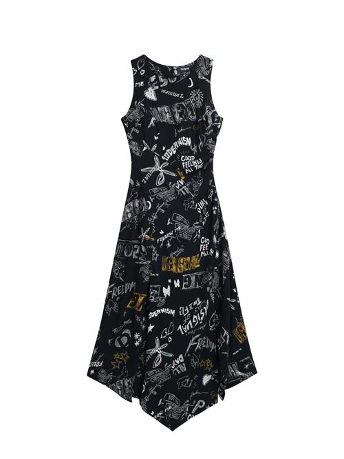 Desigual Kjole  gul / sort / hvid