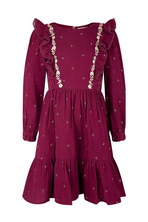 happy girls Kjole  mørkerød / hvid