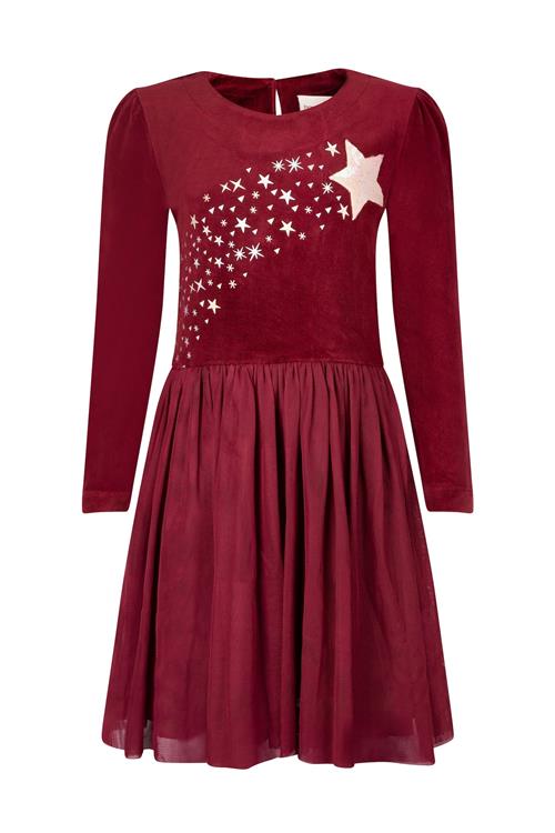 happy girls Kjole  mørkerød / hvid