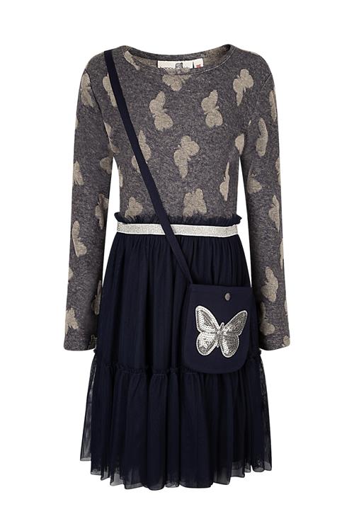 happy girls Kjole  navy / sølv