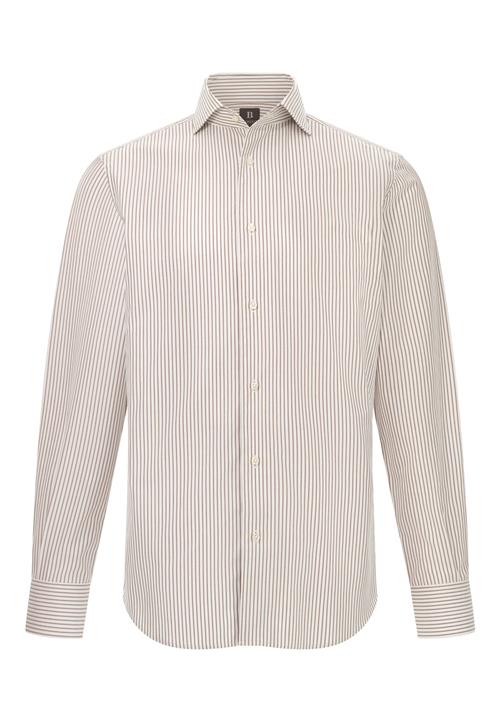 Boggi Milano Skjorte  beige / hvid