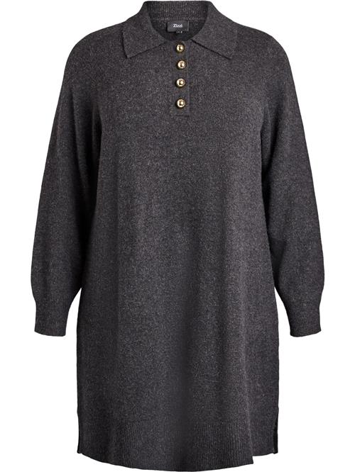 Zizzi Strikkjole 'MVISTA'  mørkegrå