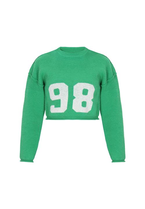 MYMO Pullover  grøn / hvid