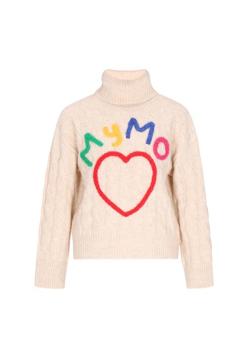 MYMO Pullover  beige / gul / grøn / pink