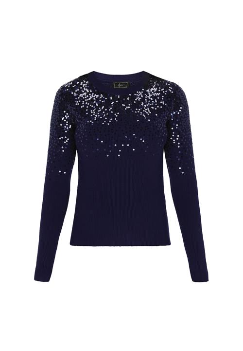 faina Pullover  navy / hvid