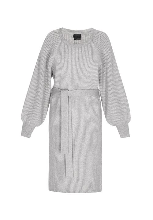 DreiMaster Klassik Strikkjole  lysegrå