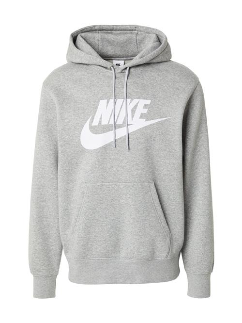 Nike Sportswear Sweatshirt 'CLUB'  grå-meleret / hvid