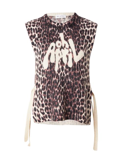 OH APRIL Pullover 'Moxie'  brun / lysebrun / sort