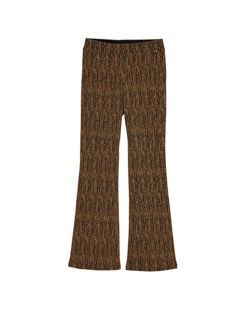 WE Fashion Bukser  guld / sort