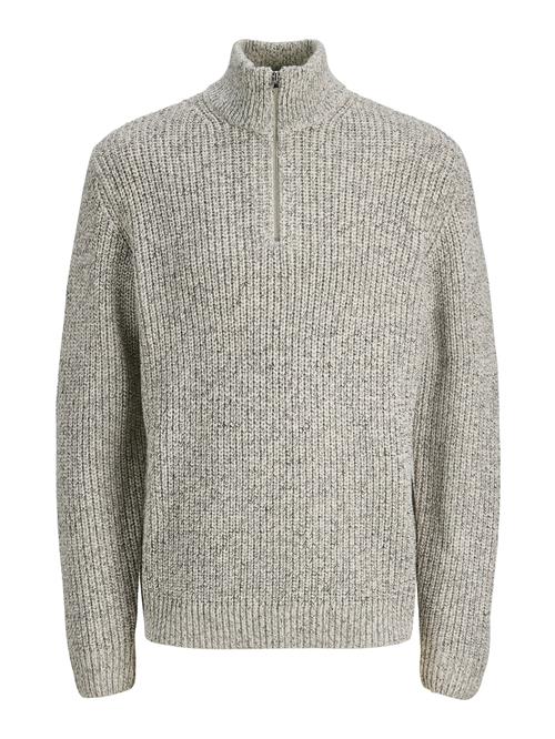 JACK & JONES Pullover 'JORBLEECKER'  sort / hvid-meleret