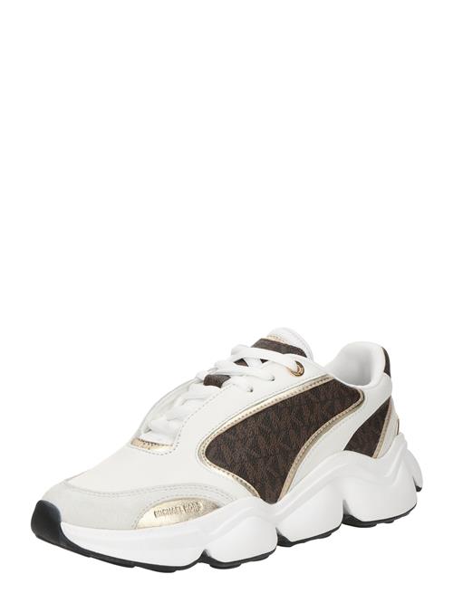 MICHAEL Michael Kors Sneaker low 'RENNY'  choko / mørkebrun / guld / hvid