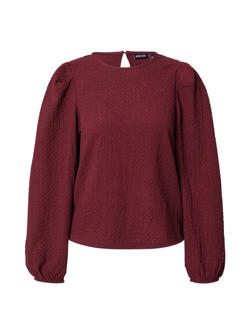 PIECES Bluse 'PCJAMAL'  vinrød