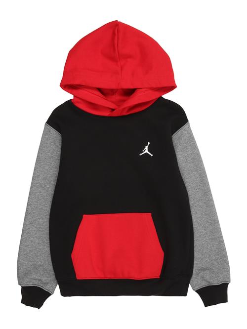 Jordan Sweatshirt 'BRKLN FLC'  grå-meleret / knaldrød / sort / hvid