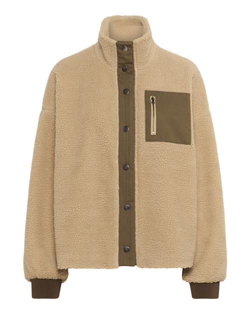 CULTURE Fleecejakke 'Tally'  beige / brun