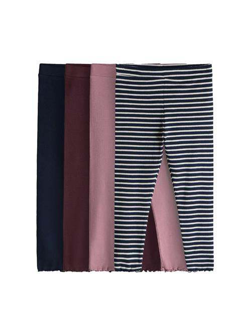 The Set Leggings  marin / lyserød / mørkerød / hvid
