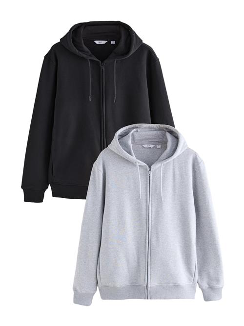 Next Sweatjakke  grå-meleret / sort