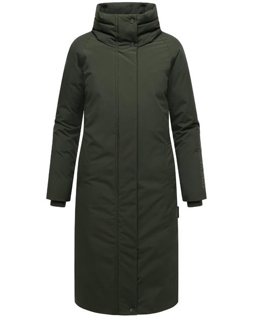 NAVAHOO Vinterfrakke 'Traumblüte 14'  mørkegrøn