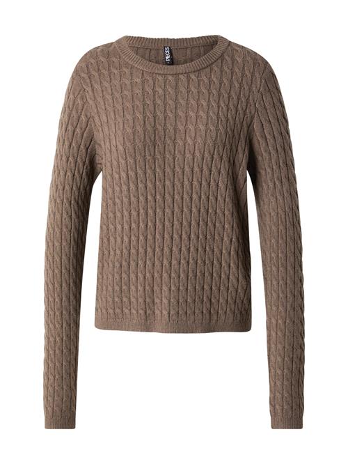 PIECES Pullover 'FIA'  mørkebrun