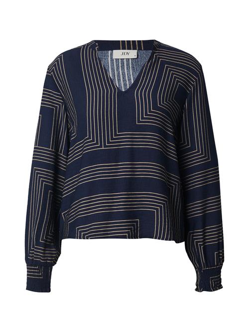 JDY Bluse 'JDYPEPPER'  beige / mørkeblå