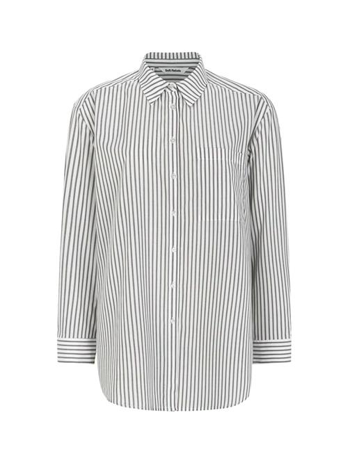 Soft Rebels Shirts 'SRVeronica'  mørkegrå / hvid