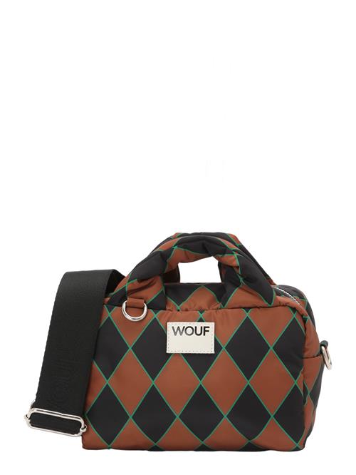 Wouf Håndtaske 'Studio'  brun / græsgrøn / sort / hvid