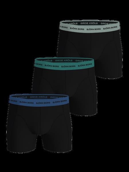 Björn Borg Cotton Stretch Boxers 3-pack Sort, M