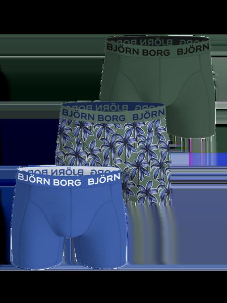 Björn Borg Cotton Stretch Boxers 3-pack Blå, M