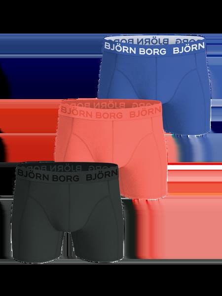 Björn Borg Cotton Stretch Boxers 3-pack Blå, M