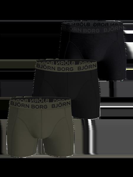 Björn Borg Cotton Stretch Boxers 3-pack Sort, XS