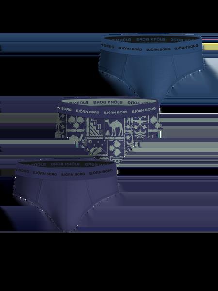 Björn Borg Cotton Stretch Briefs 3-pack Blå, M