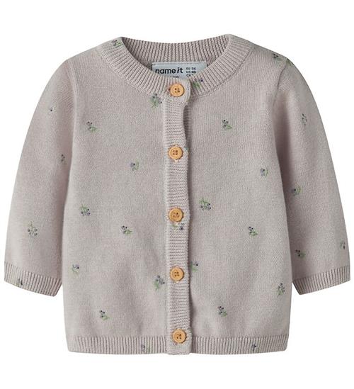 Name It Cardigan - Strik - NbfBeta - Lilac Marble